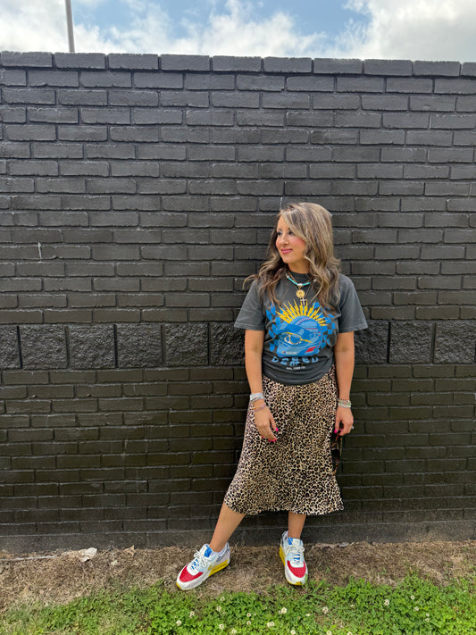 Allie Leopard Skirt