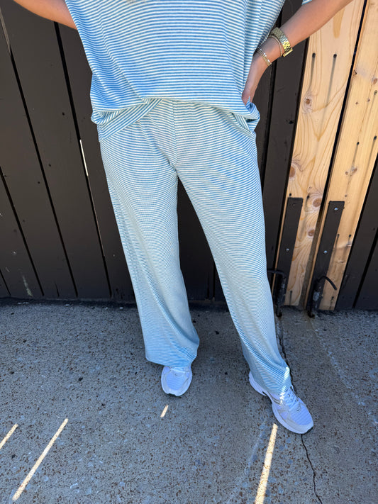 Lola Stripe Pants Blue