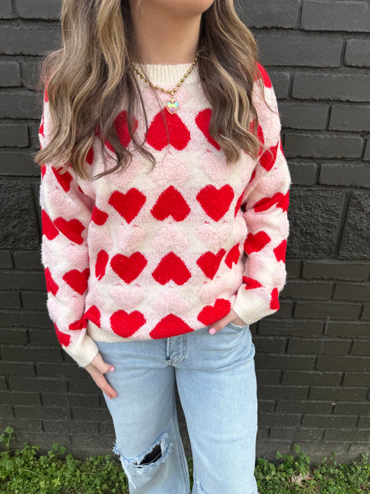 Heart Multi Sweater