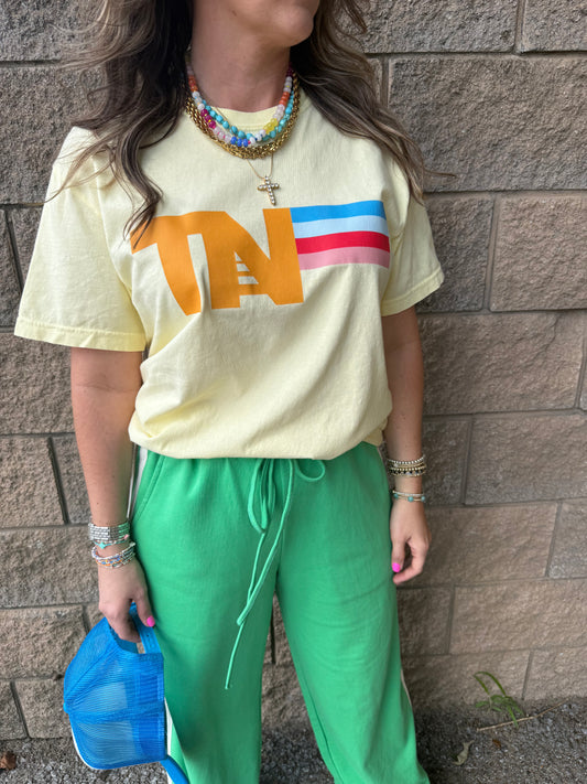 TN Stripe Tee Yellow