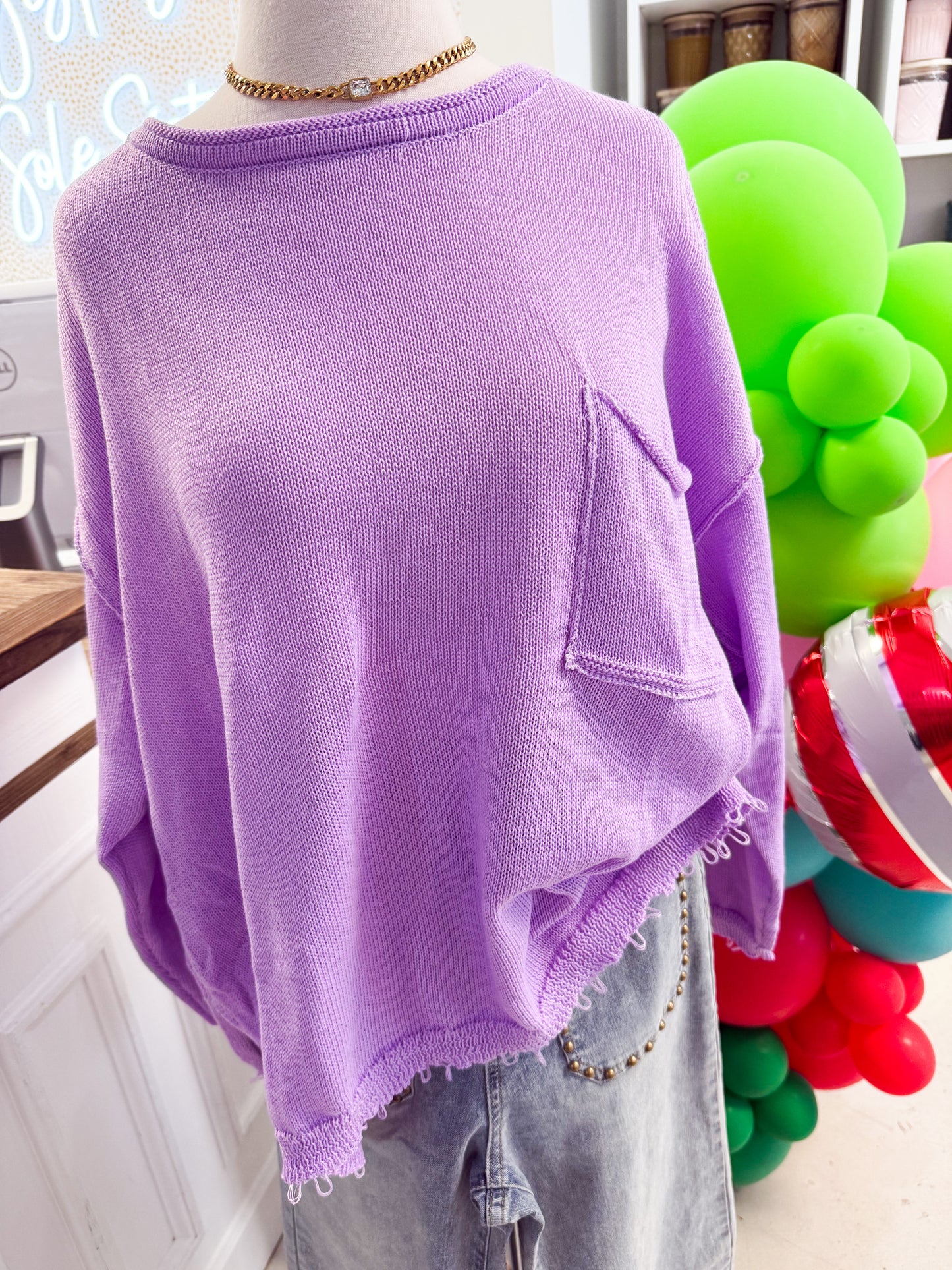 Aurora Sweater Orchid