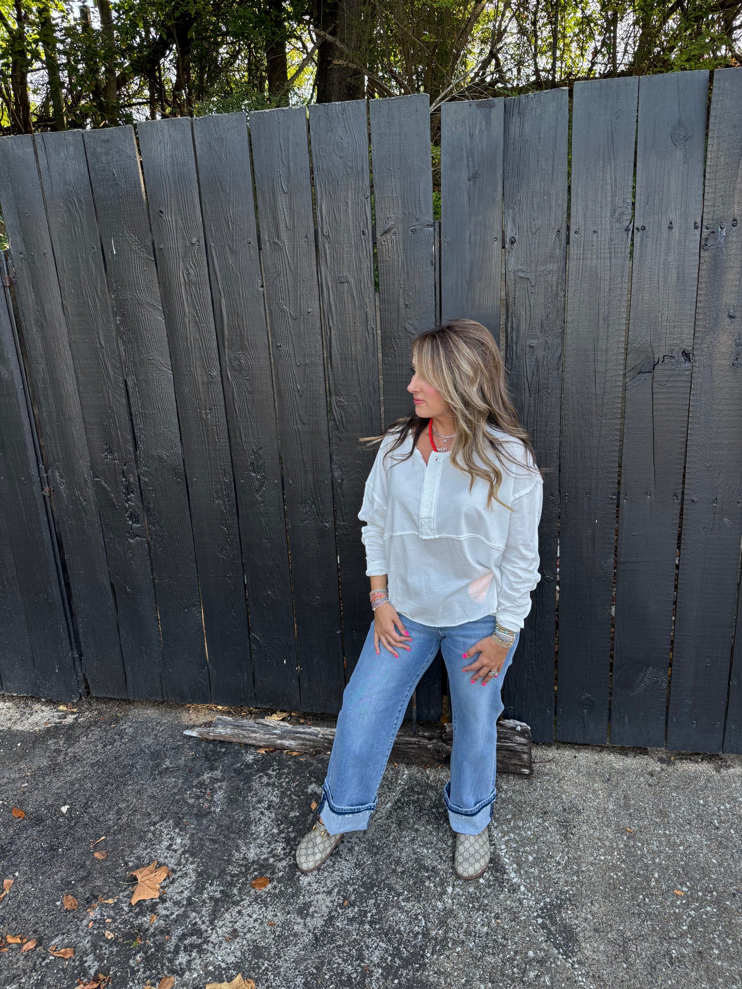 Henry White Henley Top