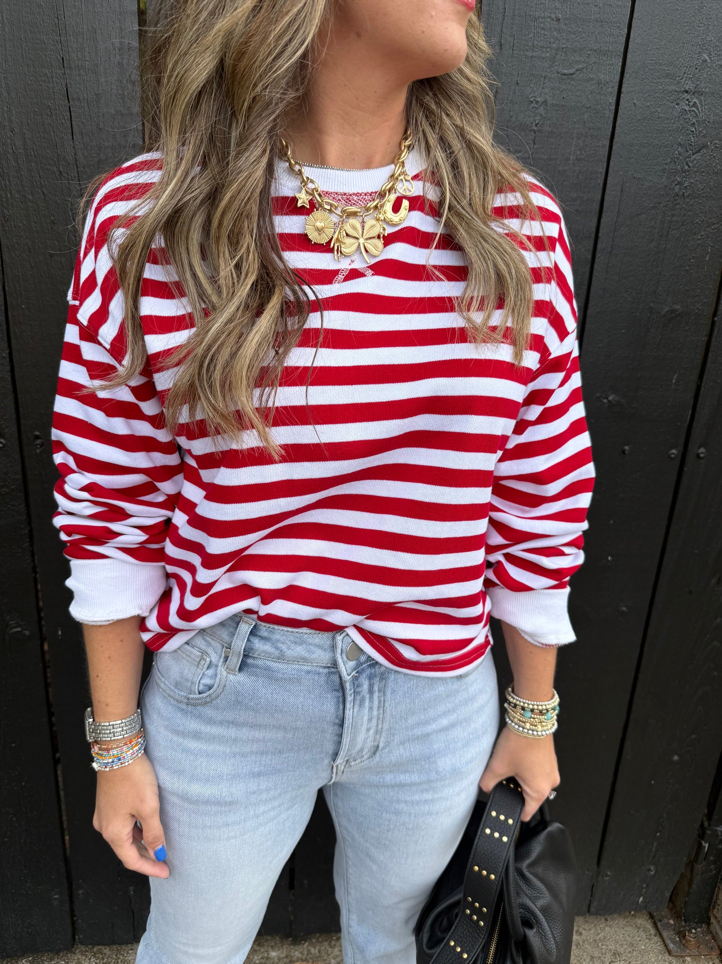 Ridley Red Stripe Top