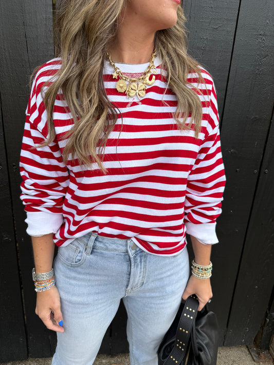 Ridley Red Stripe Top