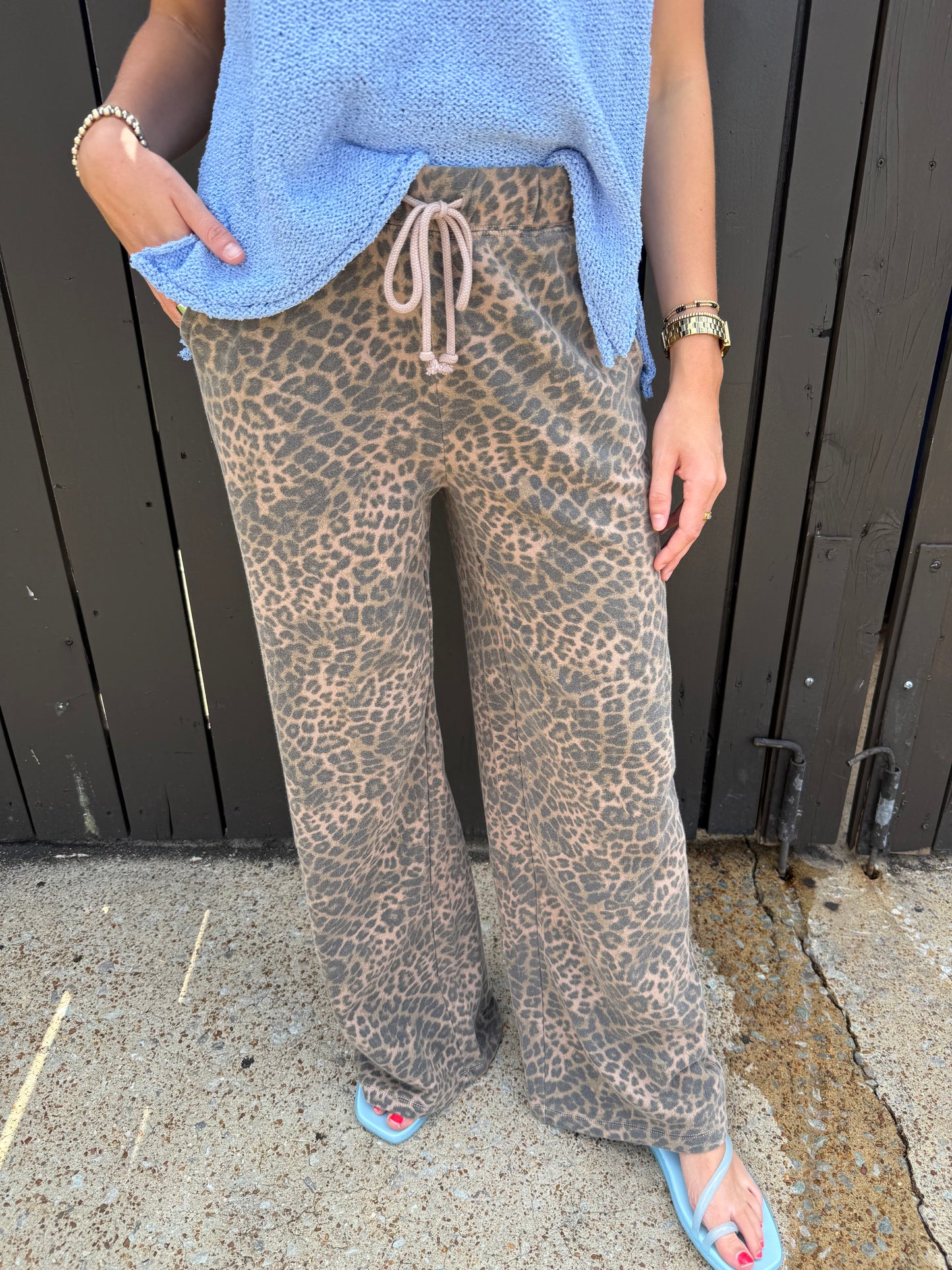 Z Supply Hunter Leopard Knit Pant