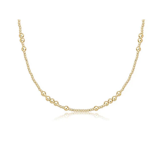 E Newton 15” Hope Gold Choker 4mm
