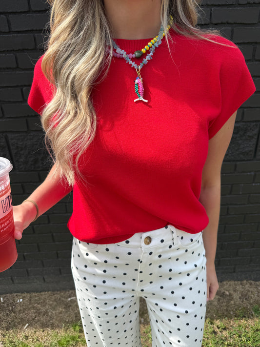 Madden Red Sweater