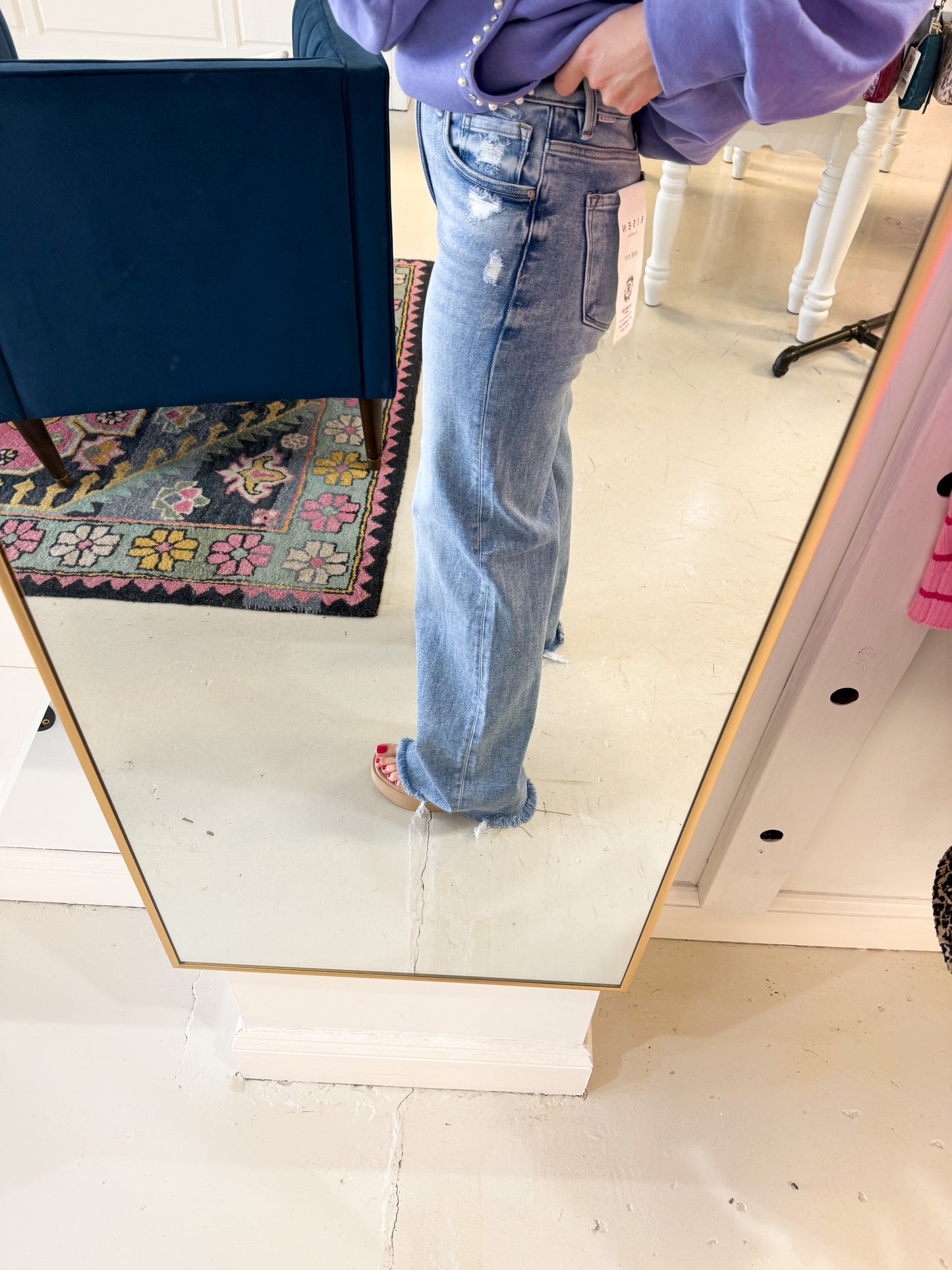 Mallie Mid Rise Wide Jean