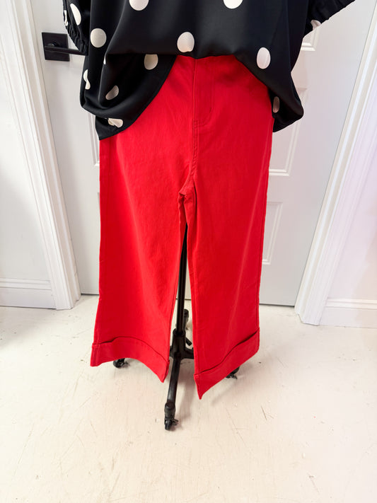 Raylie Red Cuff Denim