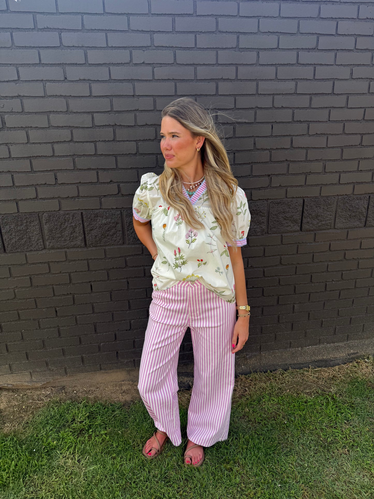 Polly Floral Top