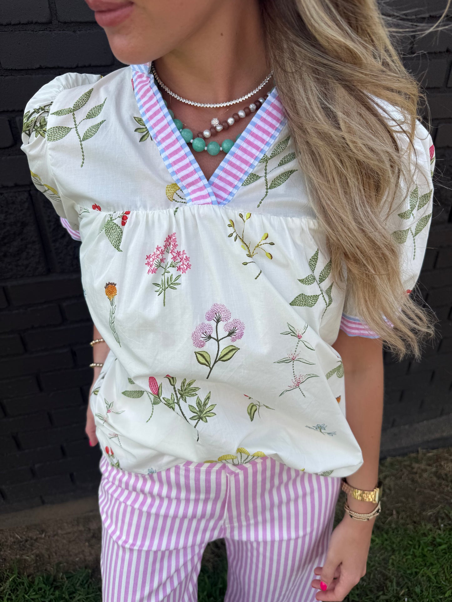 Polly Floral Top