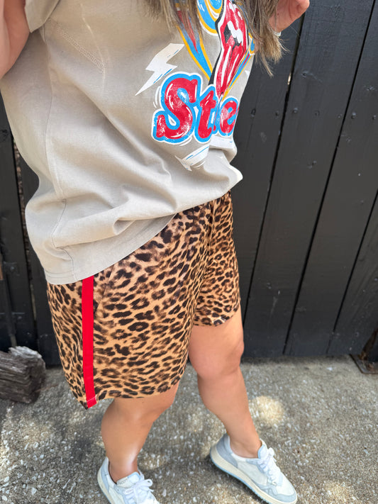 Sunni Leopard Shorts
