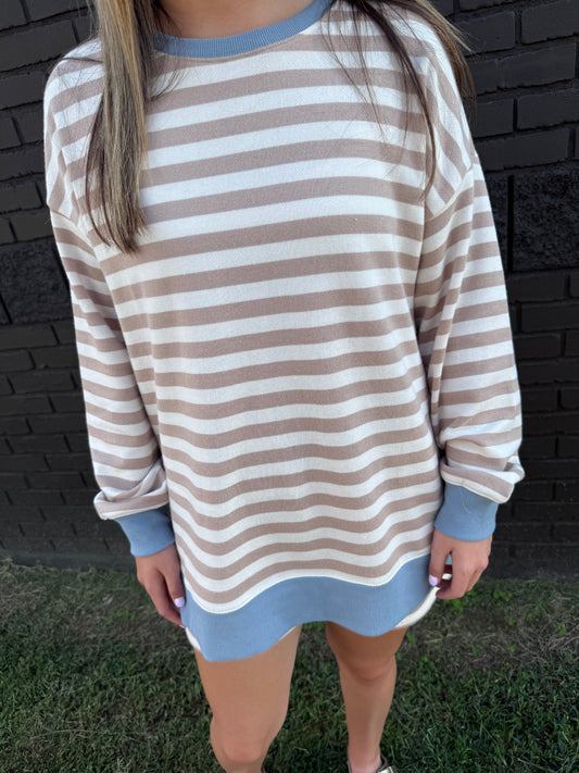 Z Supply Layer Up Stripe Sweatshirt