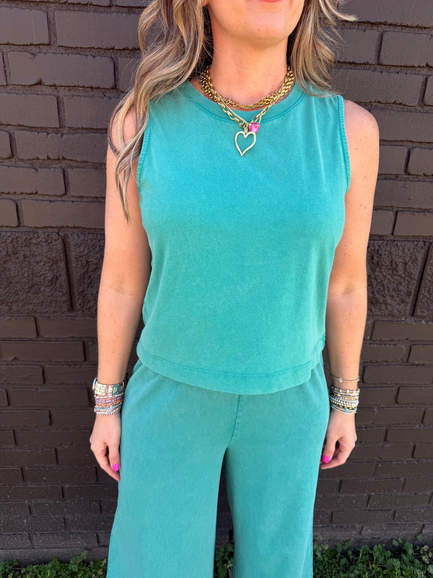 Z Supply Sloane Jersey Muscle Tank La Palma