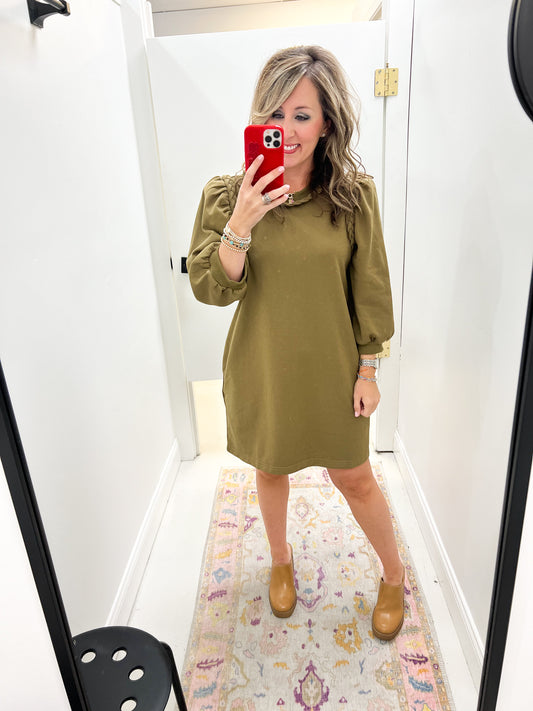 Odin Olive Dress