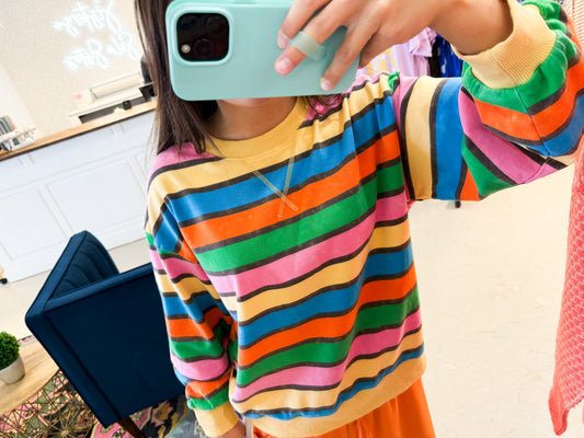 Cate Colorful Stripe Top