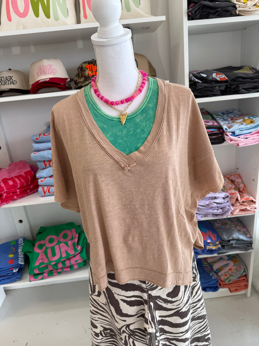 Lucia Mocha Top