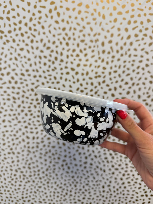 Black Swirl Small Nesting Bowl
