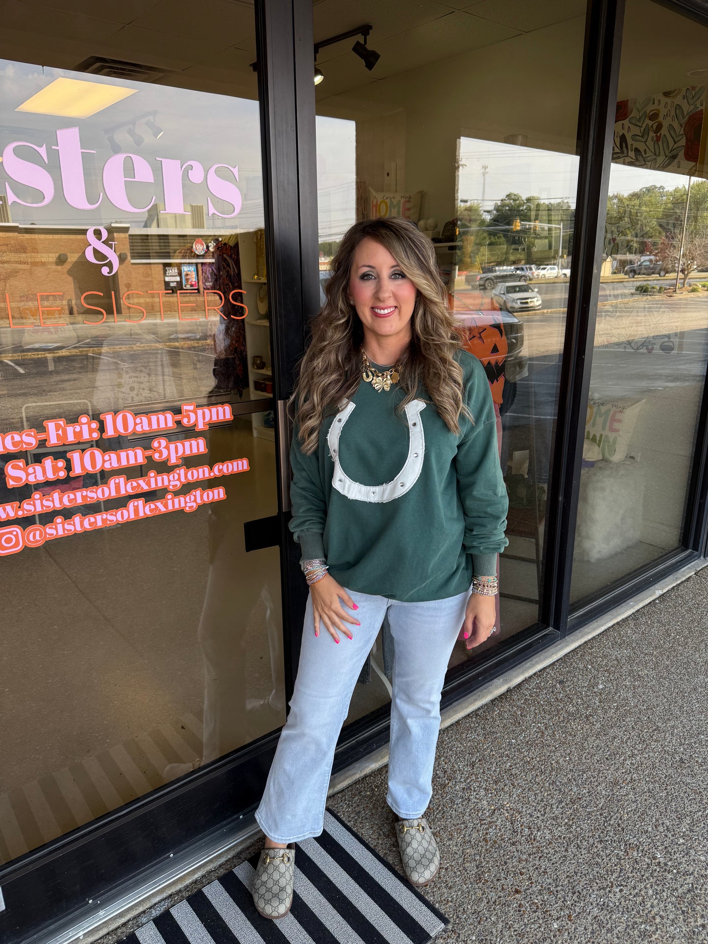Lucky Horseshoe Green Top