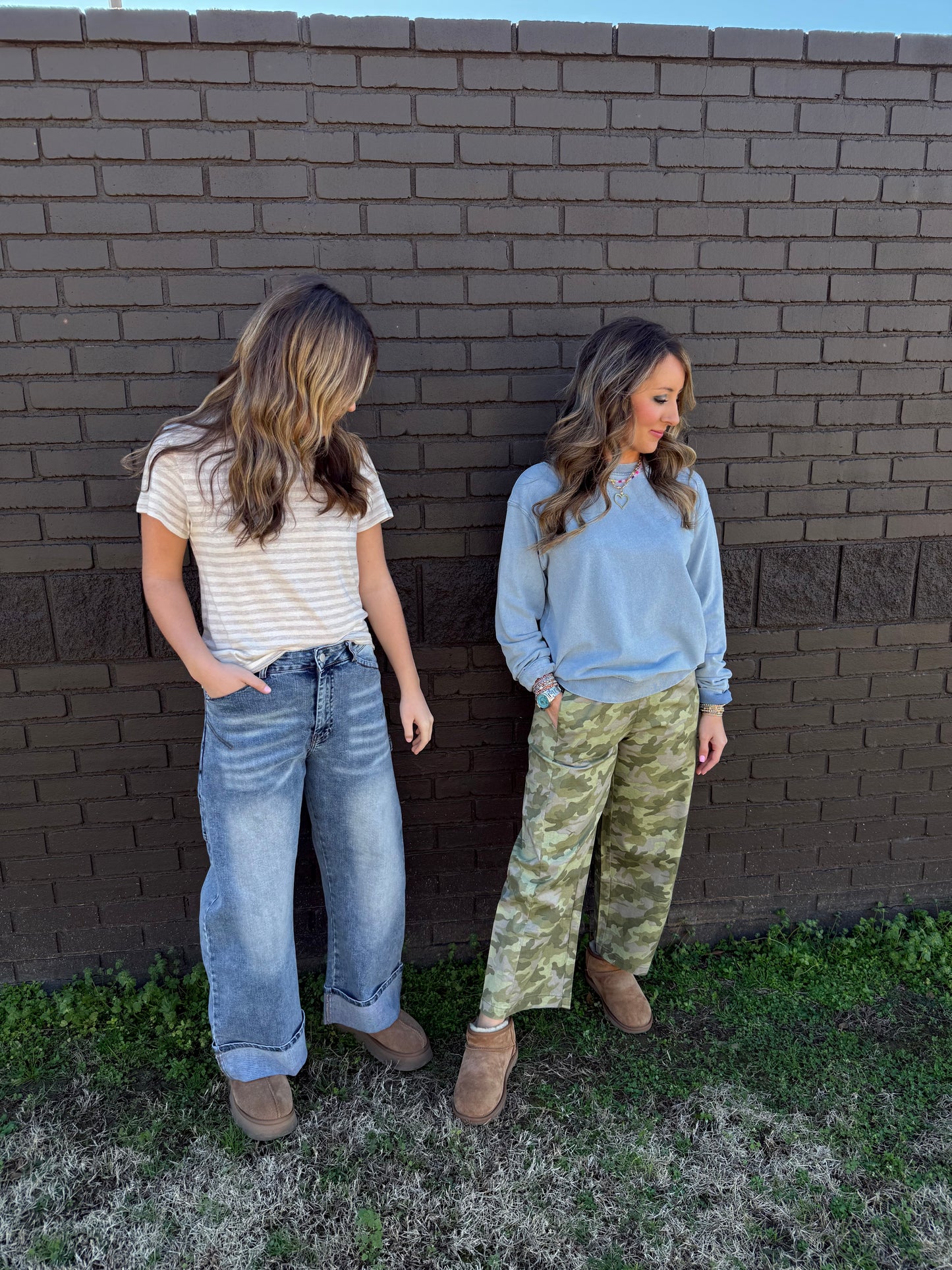 Z Supply Boyfriend Denim Sweatshirt