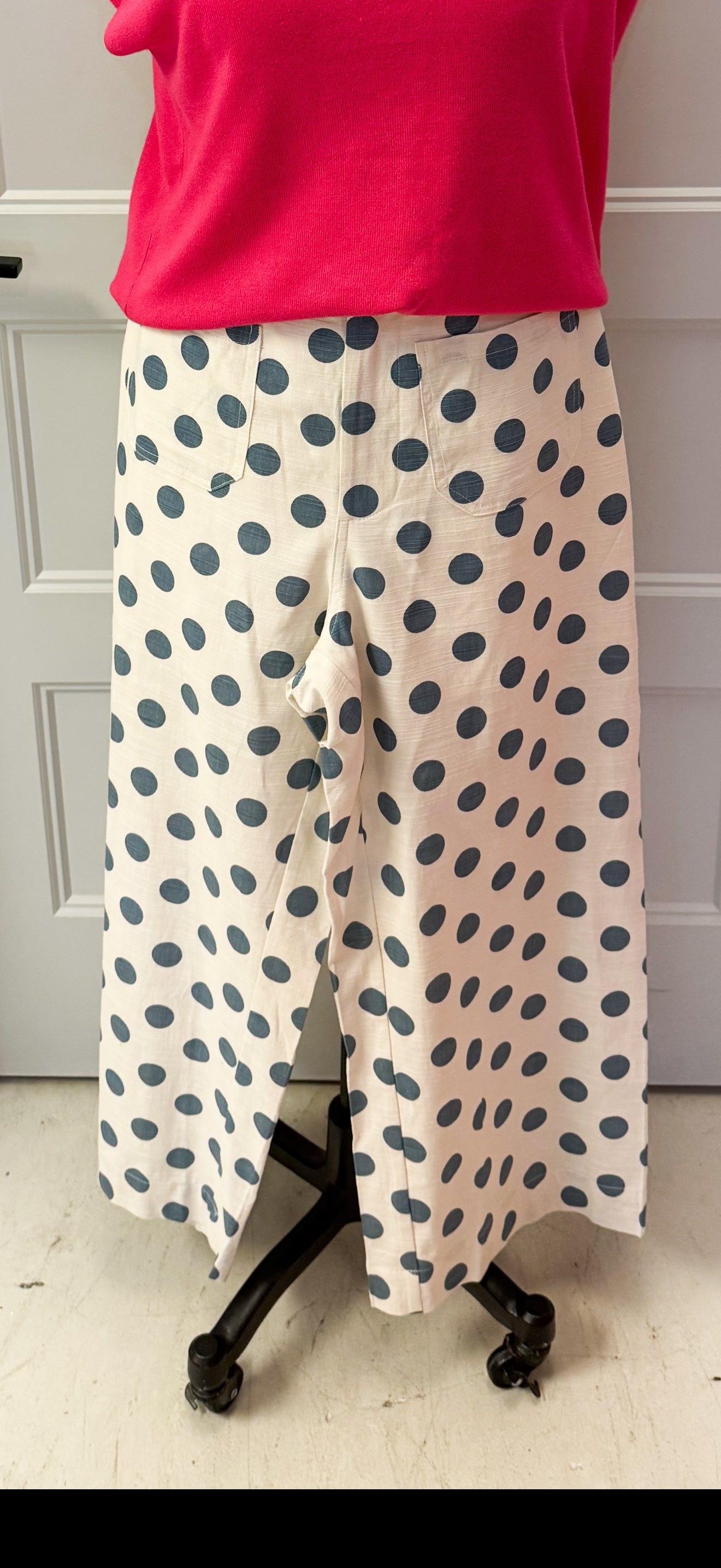 Patterson Polka Dot Pants Blue