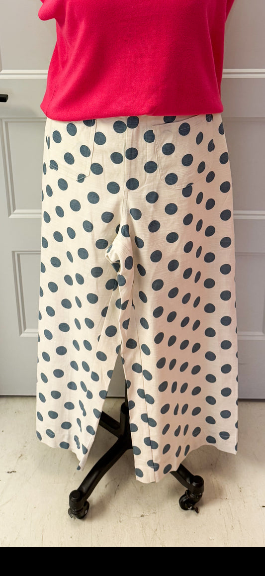 Patterson Polka Dot Pants Blue