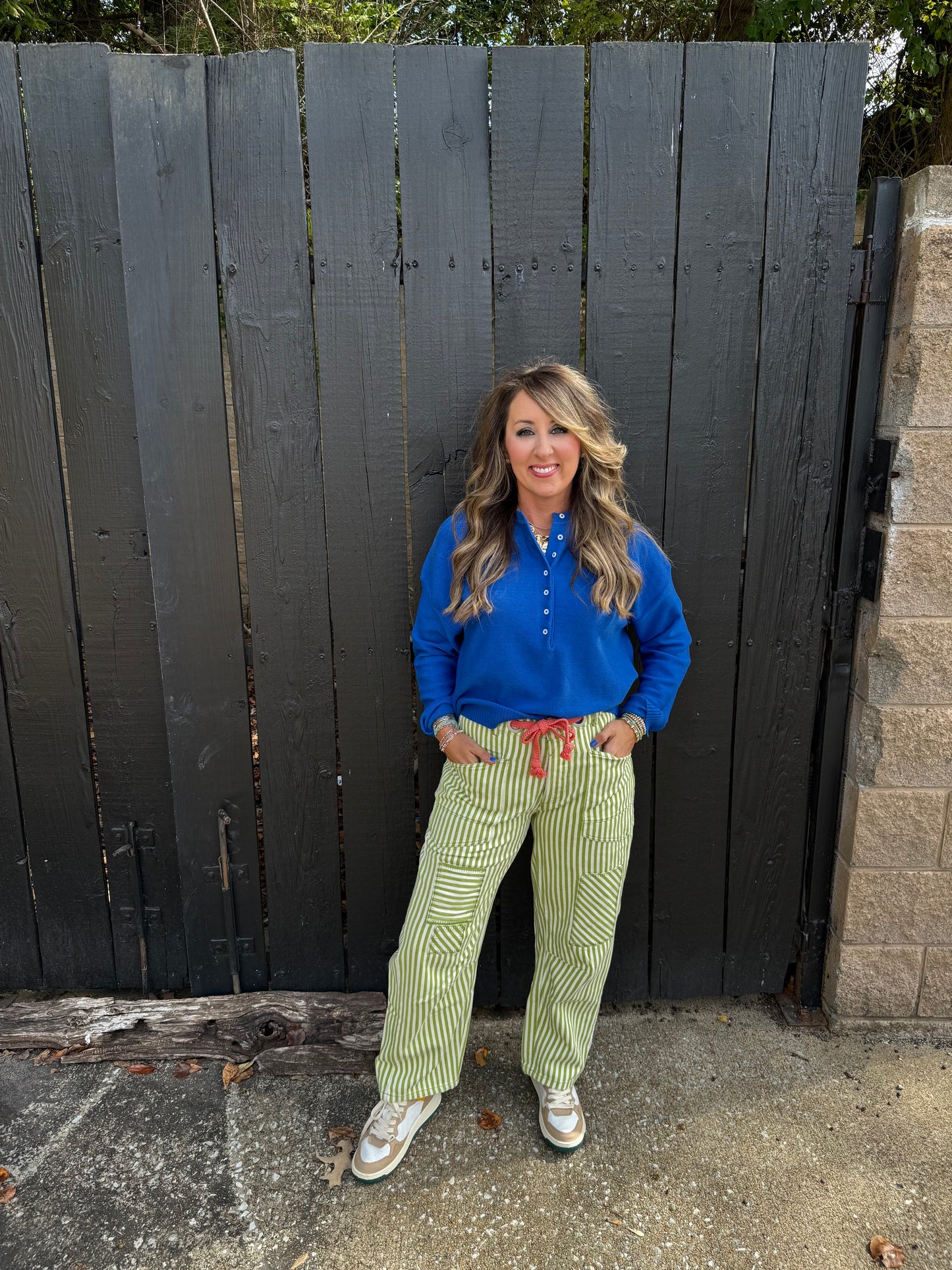 Punchy Royal Henley Top