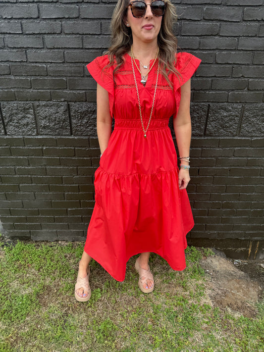 Birch Red Midi