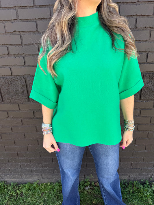 Bree Green Sweater
