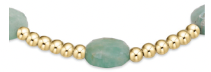 E Newton Admire Gold 3mm Bead Bracelet - Amazonite