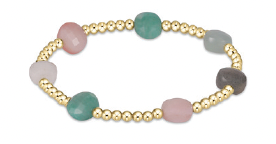 E Newton Admire Gold 3mm Bead Bracelet - Hot Mess SS25