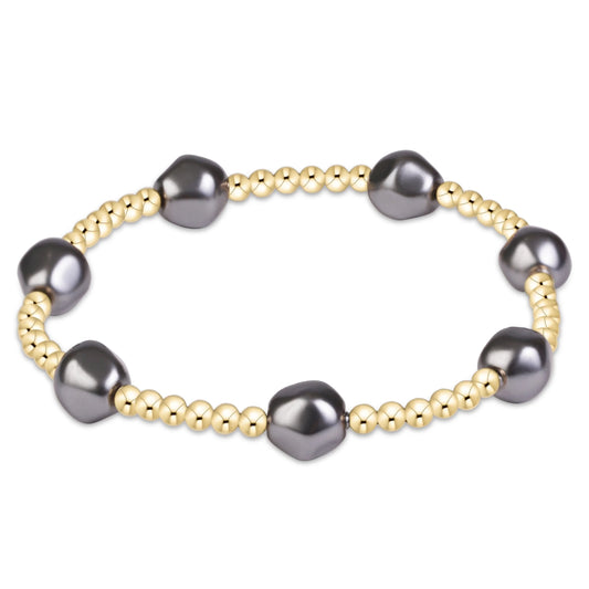 Extends Admire Pearl Dark Grey 3mm Gold