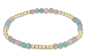 E Newton Blissful Pattern 2.5mm Bead Bracelet - Hot Mess SS