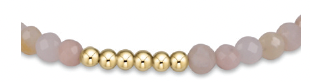 E Newton Blissful Pattern 2.5mm Bead Bracelet - Pink Opal
