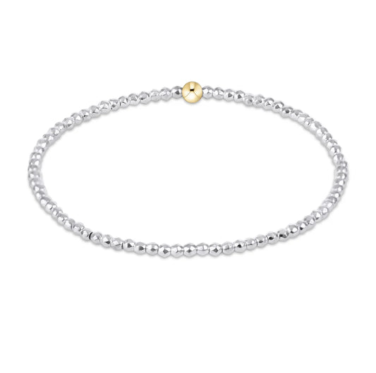 Extends Bright Silver Hematite 2mm Bracelet