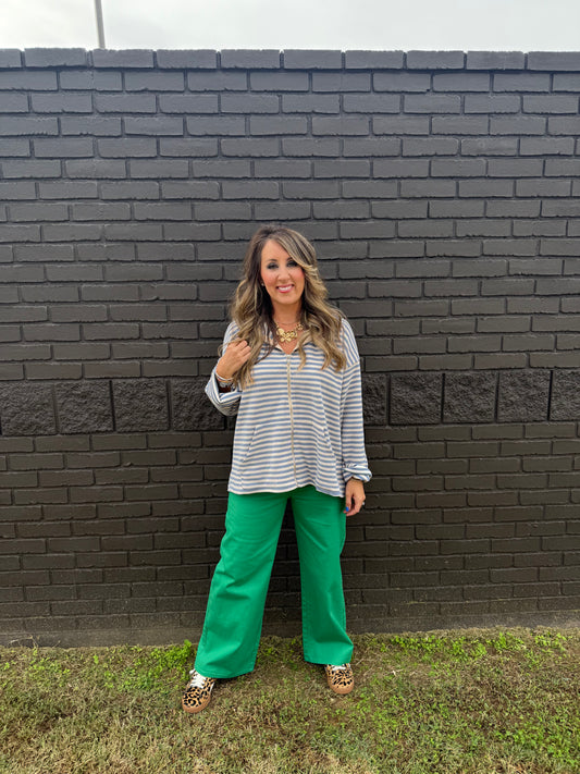 Staci Pocket Green Pants