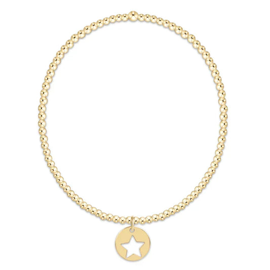E Girl Classic Gold 2mm Star Small Disc