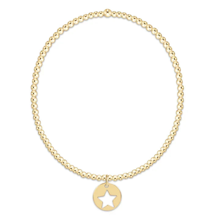 E Newton Classic Gold 2mm Star Small Disc