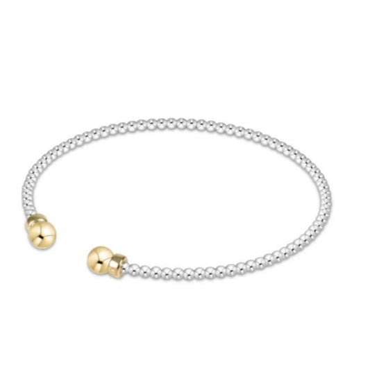 E Newton Sterling Mixed Metal 2mm Cuff