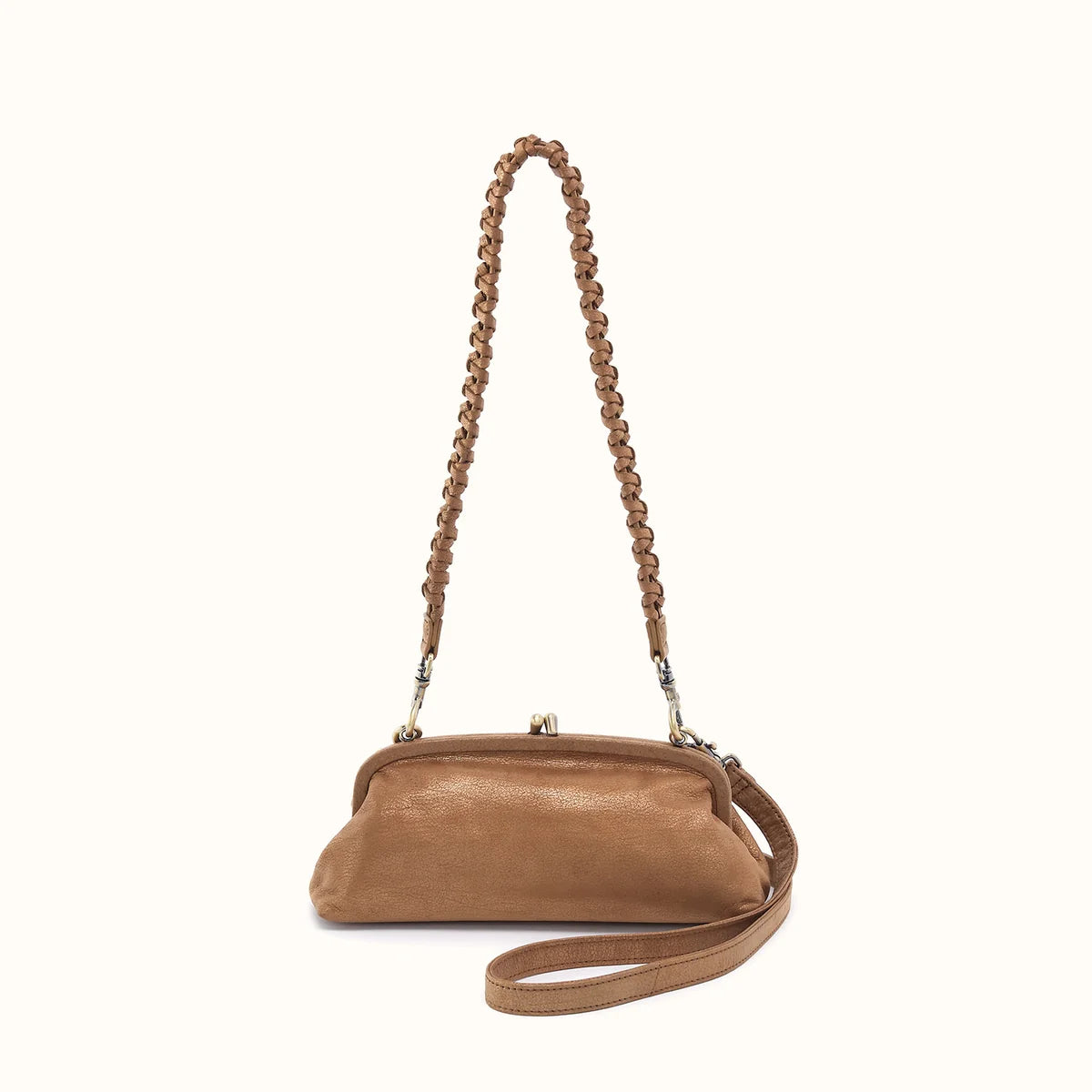 Hobo Alba Frame Small Shoulder Honey Gold