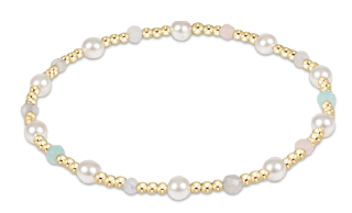 E Newton Pearl Sincerity Pattern 4mm Bead Bracelet - Hot Mess