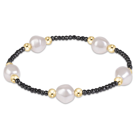 Extends Purpose Admire Pearl 8mm Faceted Hematite