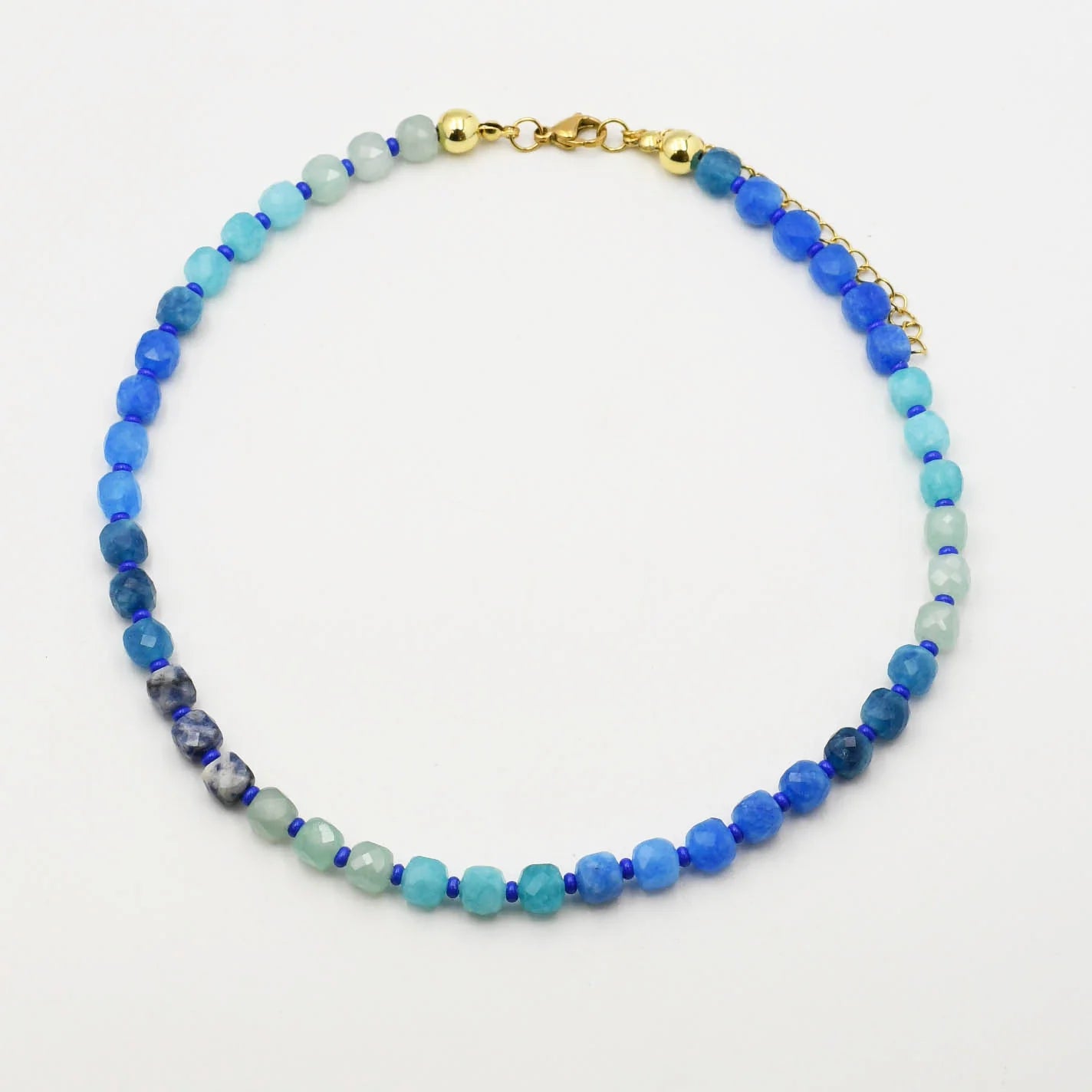 LUXE Blue Gemstone Necklace