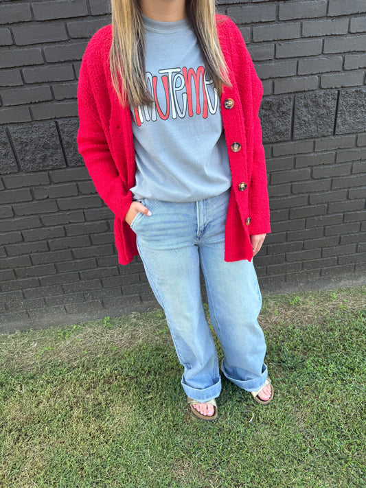 Daisy Red Sweater