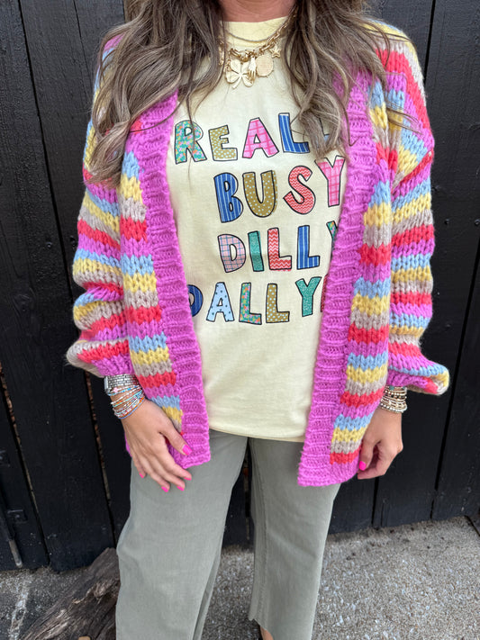 Candy Stripe Cardigan