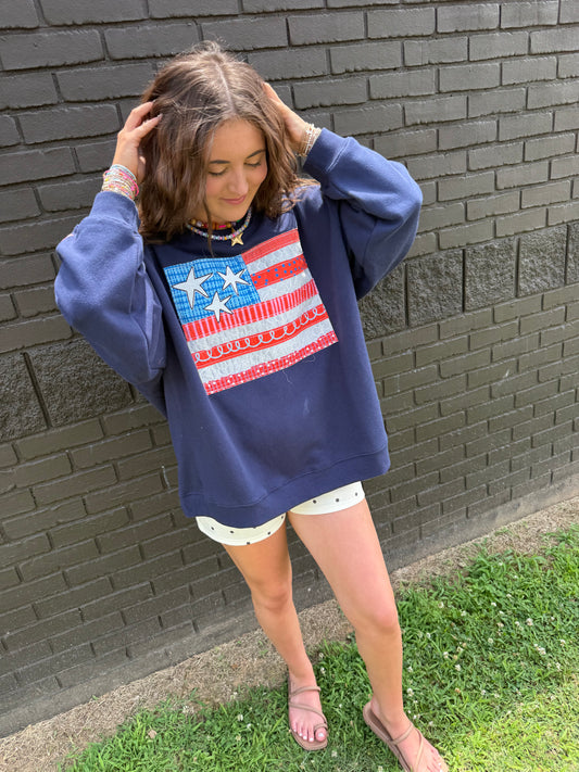 USA Flag Sweatshirt