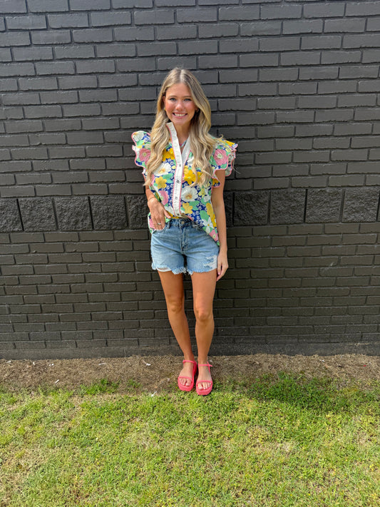 Molly Floral Top
