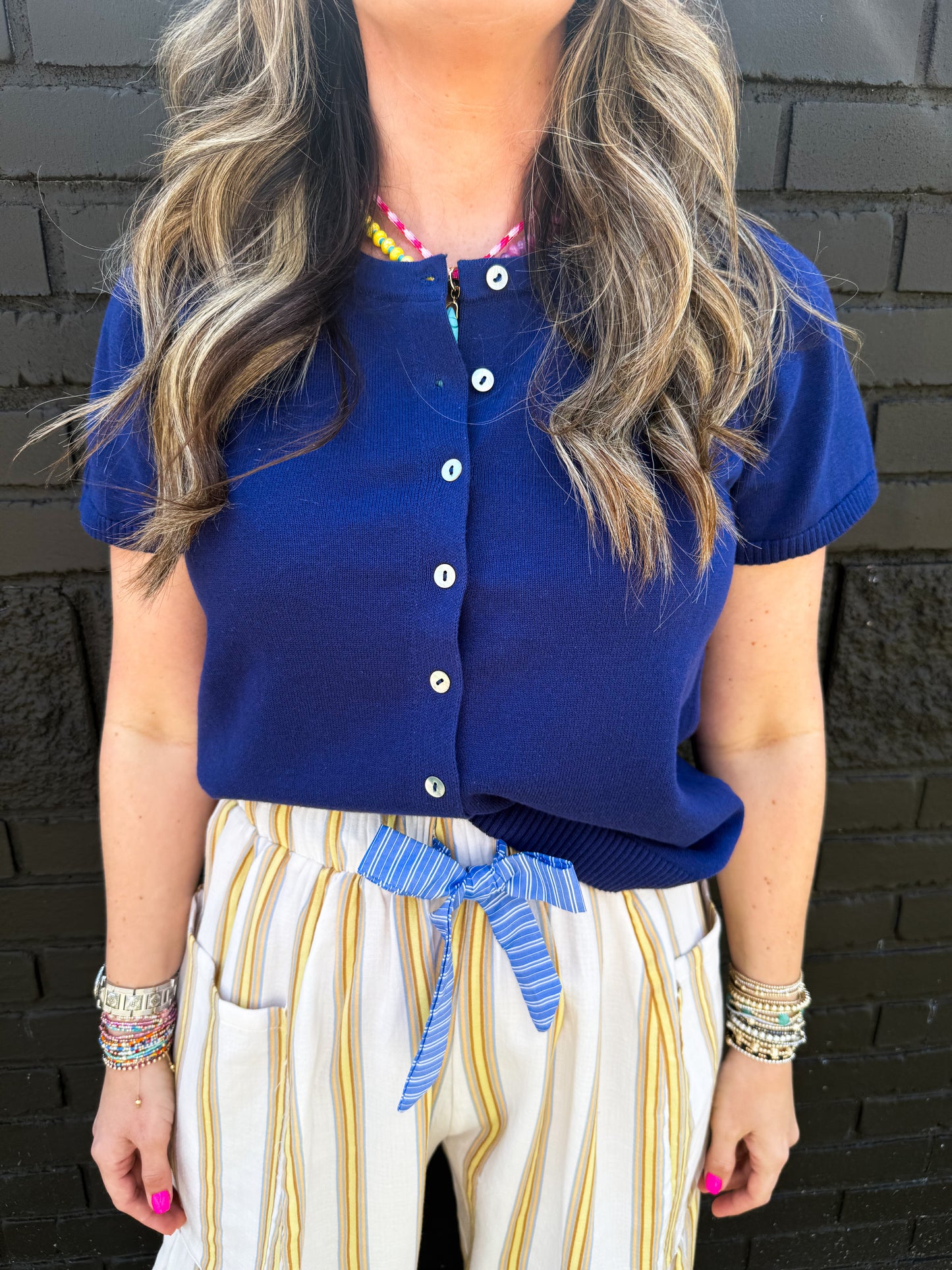 Maddie Navy Sweater
