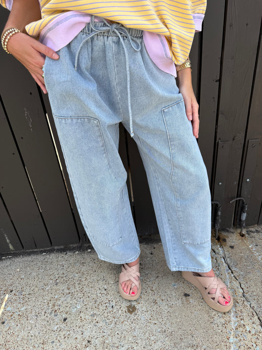 Dina Denim Barrel