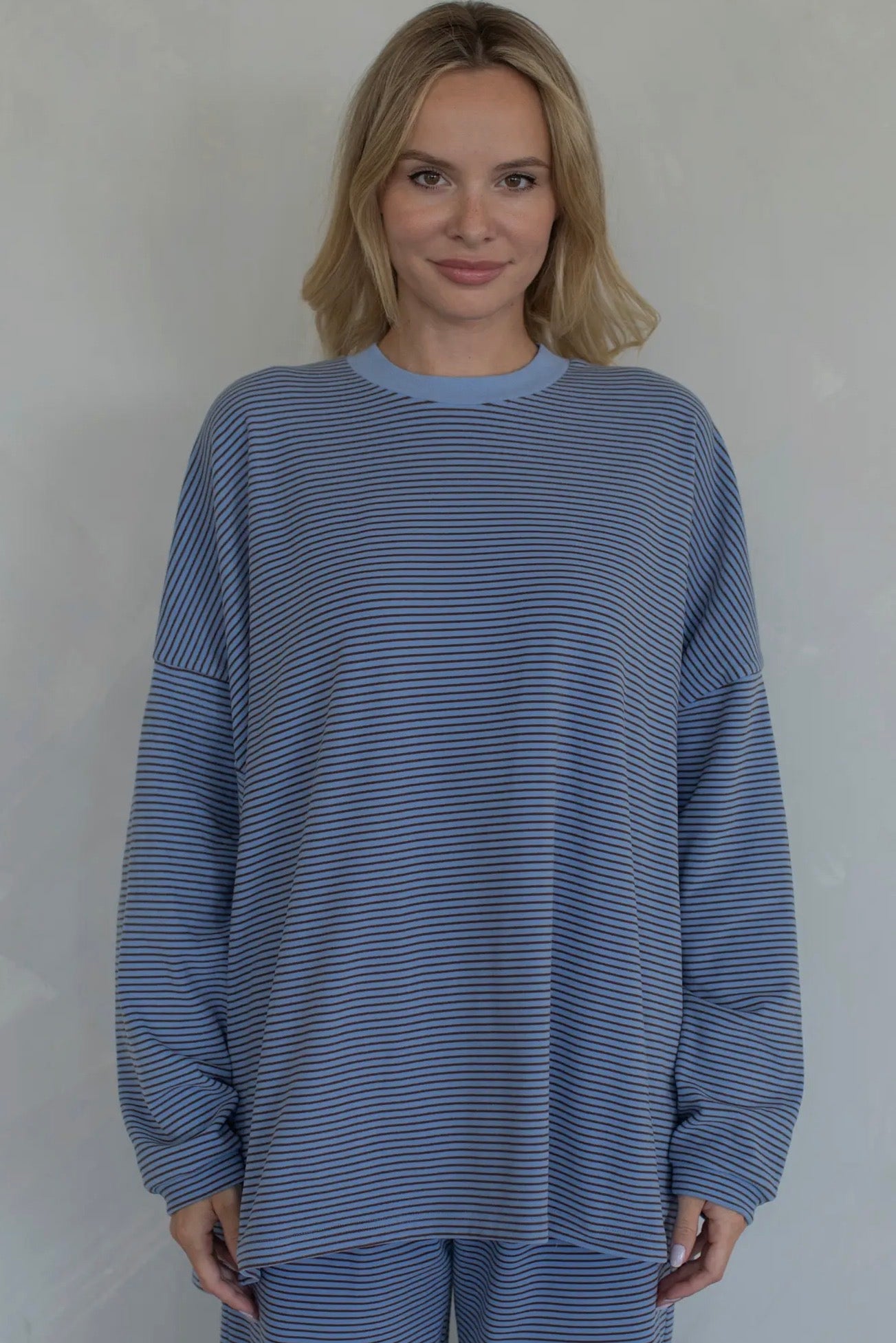 Levi Stripe Top Blue
